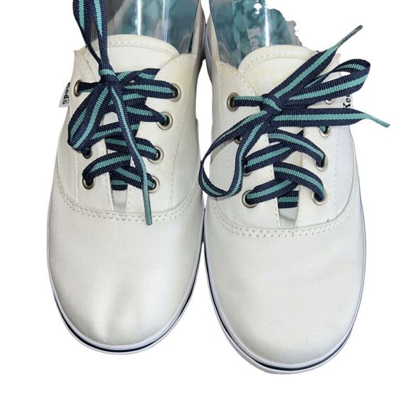 KEDS WOMEN'S SIZE 6.5 White FABRIC SLIP-ON BACKLESS MULES SNEAKERS - Picture 6 of 7